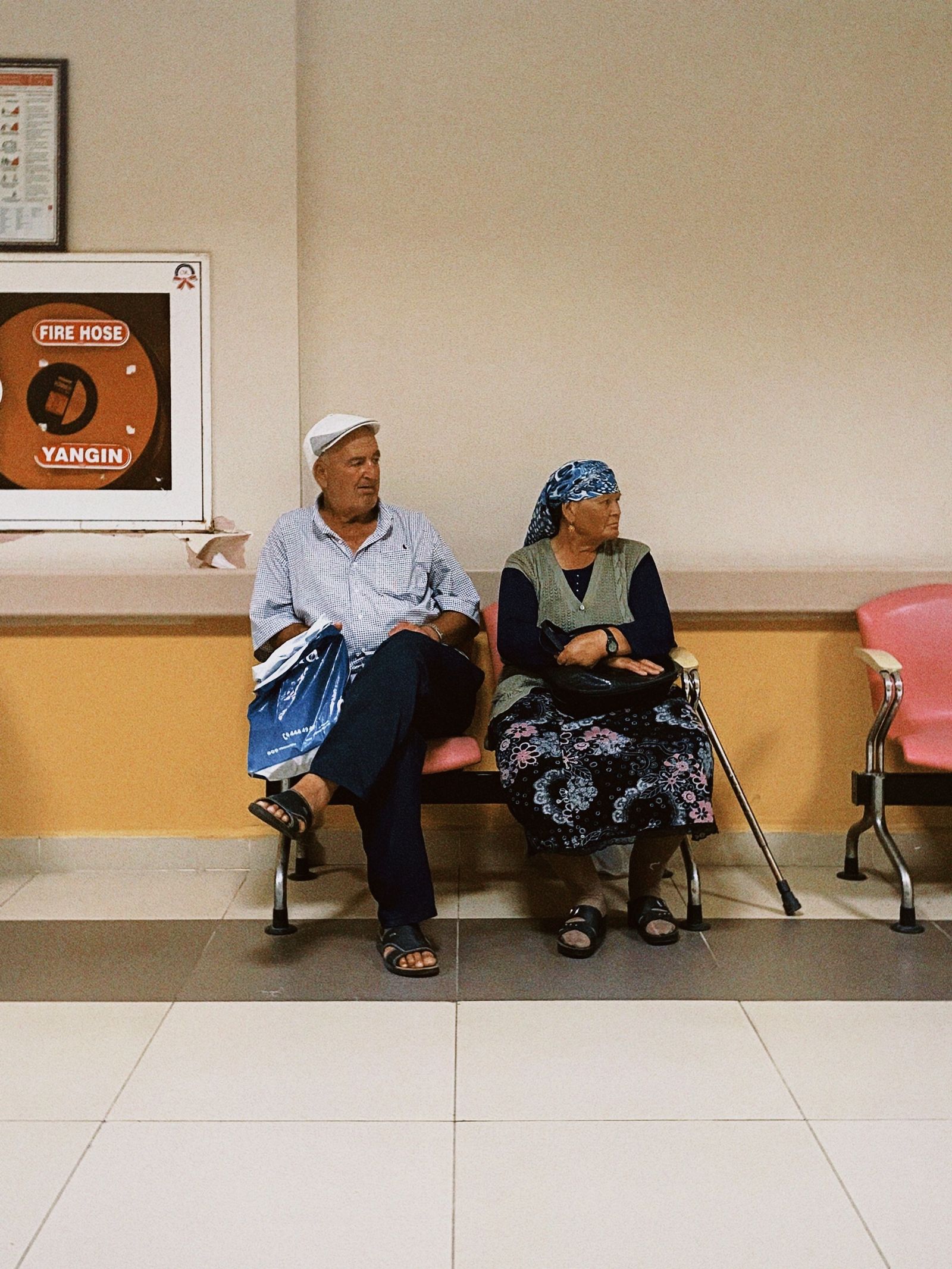 A clinic waiting room